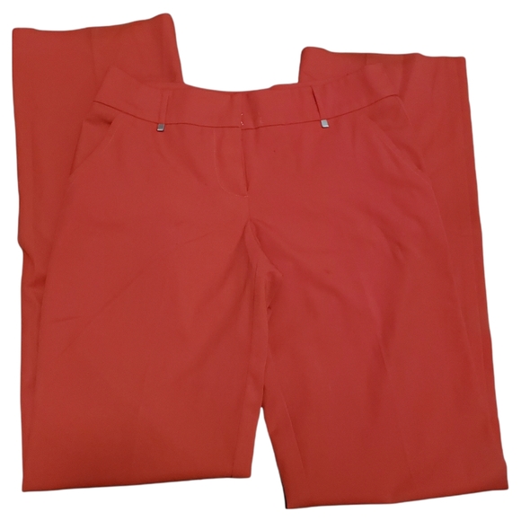 Trina Turk Studded Red Straight Leg Pants - Picture 3 of 8